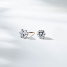 1캐럿 랩 다이아몬드 귀걸이 6프롱 요약정보 및 구매